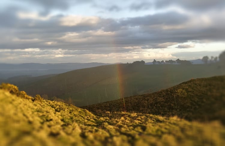 Rainbow in the hills